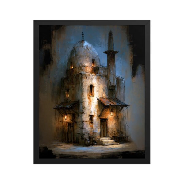 enhanced-matte-paper-framed-poster-in-black-16x20-front-6abaabe81af15.jpg The Masjid of Light — Framed Fine Art Poster